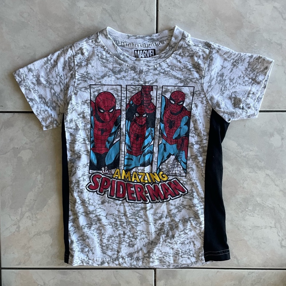 MARVEL | Boys Spider-Man Casual Two Toned Tee Shirt